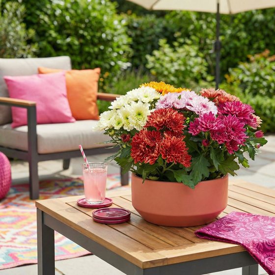 Im Sommer auf der Terrasse